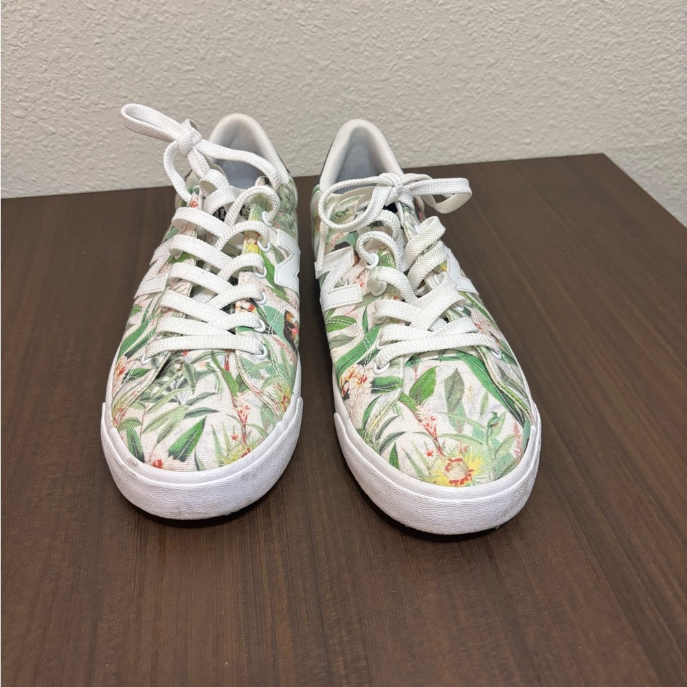 New Balance Tropical Green and White Sneakers